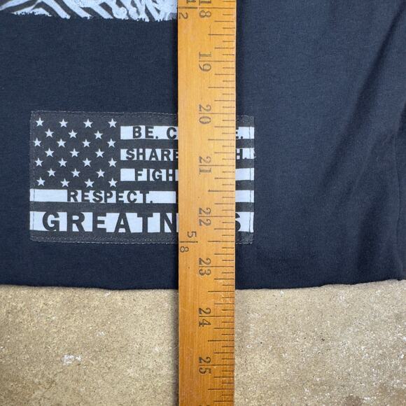 NWT Roots of Fight Rosa Parks Crop Graphic Tee Women’s Small Black Made in USA - Picture 9 of 10